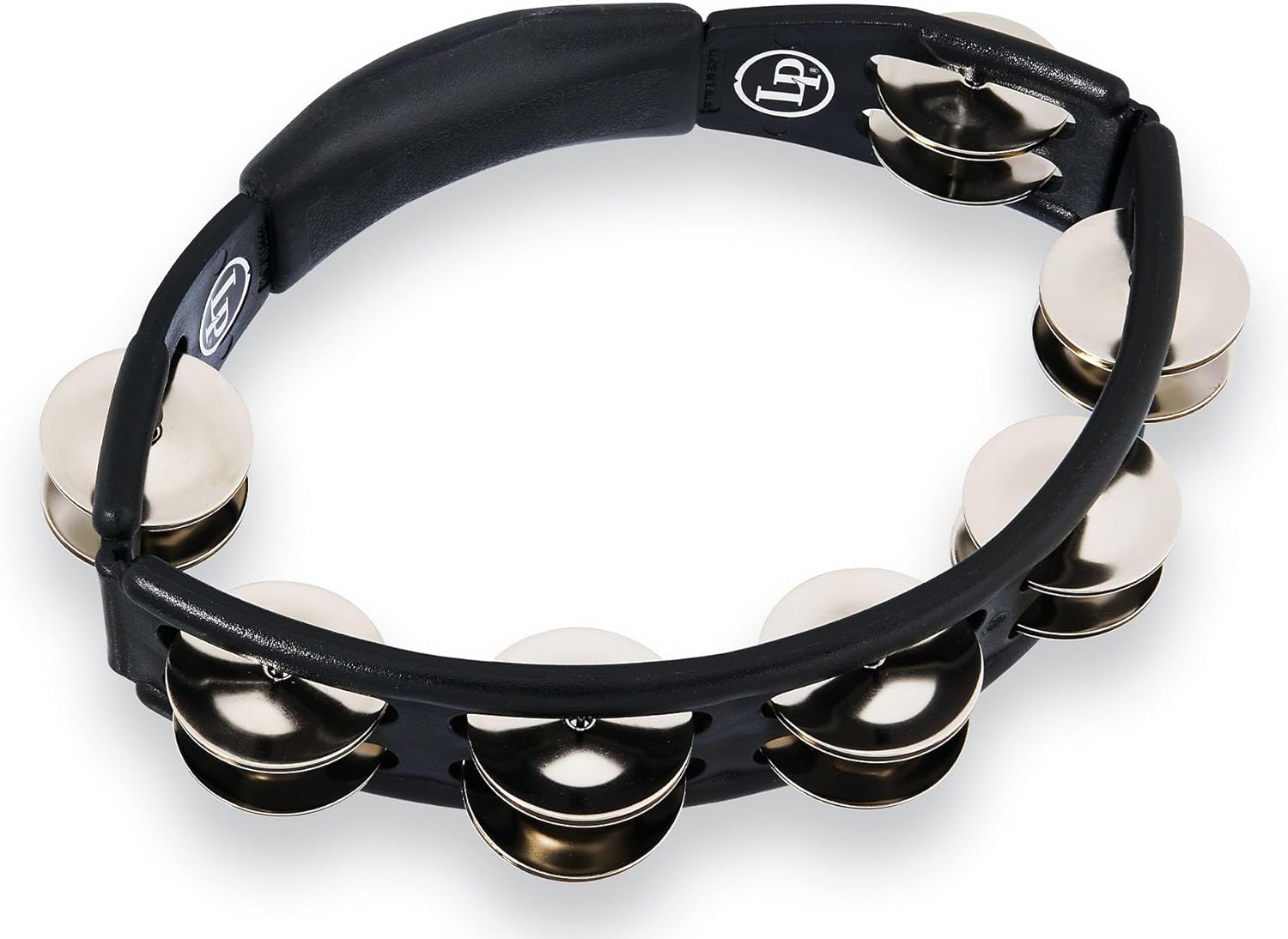 LP150 Cyclops, Steel Jingles, Black, Hand Held Tambourine