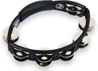 LP150 Cyclops, Steel Jingles, Black, Hand Held Tambourine