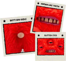 Love Fugg by ZURU Funny Ugly Monster, Plush, Collectible, Toy (Love Fugg - Refresh-RED)