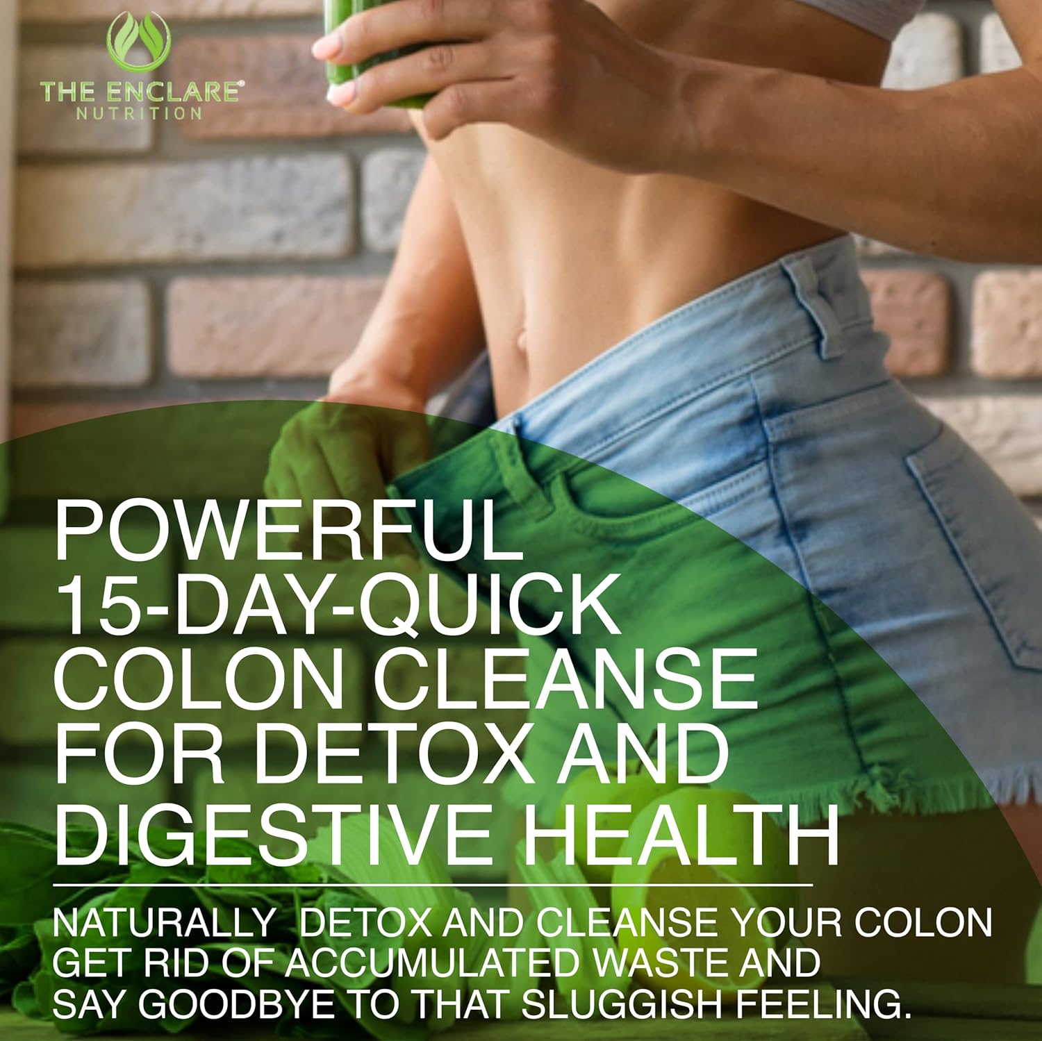 THE ENCLARE NUTRITION Colon Cleanse 15 Day Gut Cleanse Pills. Colon Cleanser for Women & Men. Psyllium, Probiotic Laxatives for Constipation, Bloating Relief, Detox Cleanse for Weight Loss Support (1)