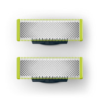 Philips OneBlade 2 Stainless Steel Replacement Blades for Face, Compatible with All OneBlade Beard Trimmers, Body Groomers, Electric Razors (Model QP220/50) [OLD] QP220/50
