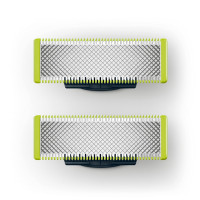 Philips OneBlade 2 Stainless Steel Replacement Blades for Face, Compatible with All OneBlade Beard Trimmers, Body Groomers, Electric Razors (Model QP220/50) [OLD] QP220/50