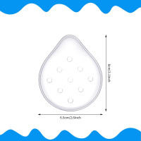 Lothee 4 Pieces Plastic Ventilated Eye Shields Coverings Transparent Eye Protections Breathable Supplies for Men Women to Prevent Sand Small Grave