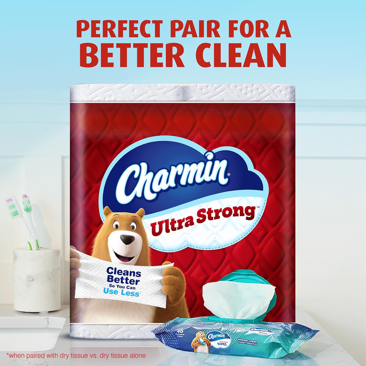 Charmin Ultra Strong Toilet Paper, 6 Mega Rolls = 24 Regular Rolls Mega 220 sheet (Pack of 6)