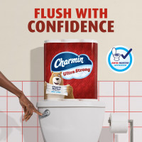 Charmin Ultra Strong Toilet Paper, 6 Mega Rolls = 24 Regular Rolls Mega 220 sheet (Pack of 6)