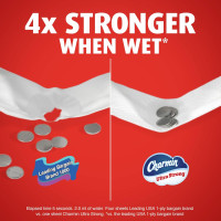 Charmin Ultra Strong Toilet Paper, 6 Mega Rolls = 24 Regular Rolls Mega 220 sheet (Pack of 6)
