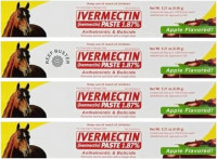 Reef Buster Ivermectin Paste 6.08g Tubes (4-Pack) Bundled Sticker Included, White
