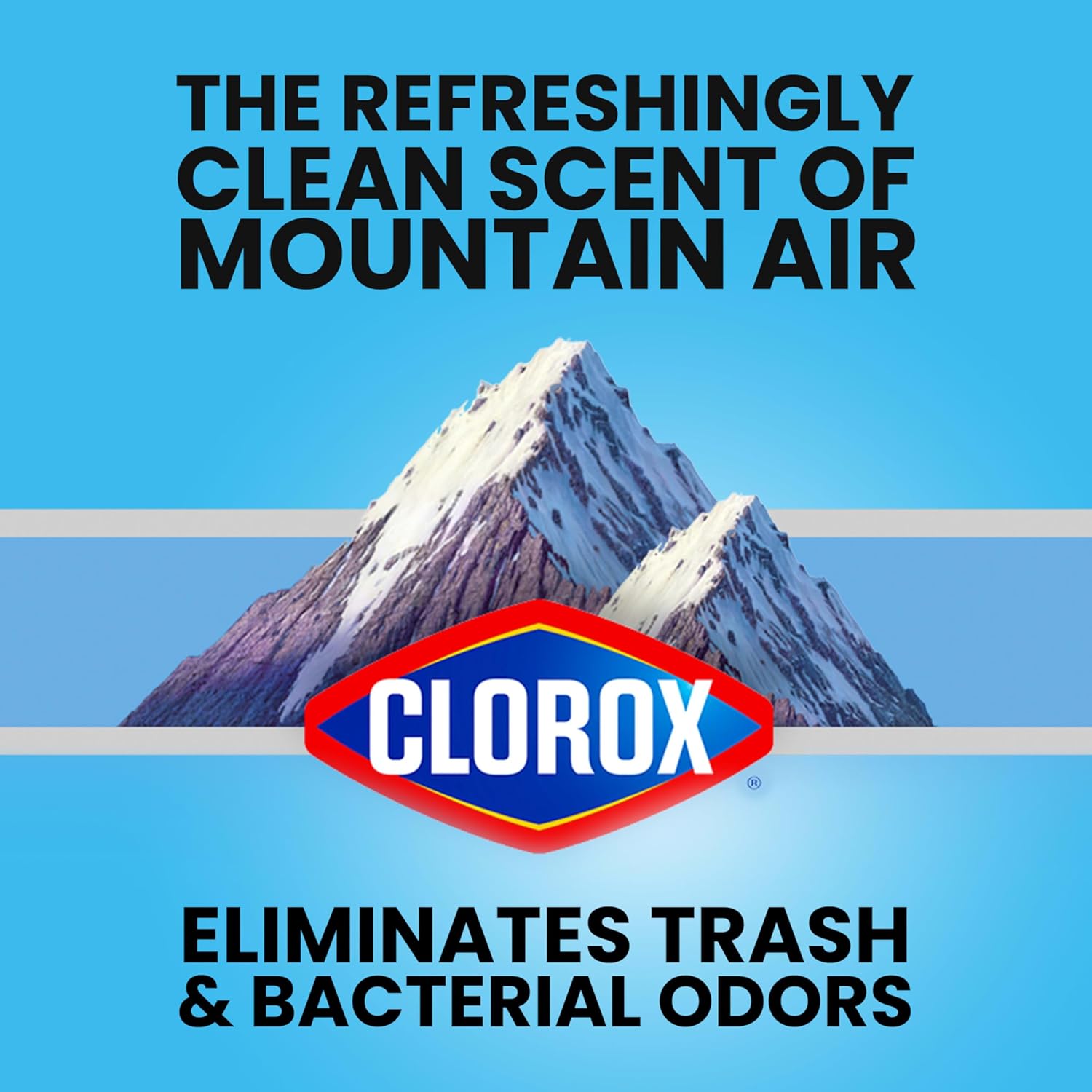 Glad ForceFlex Heavy Duty Trash Bags With Clorox, Mountain Air, 30 Gal, 50 Ct (Package May Vary) Mountain Air 1 Count (Pack of 50)