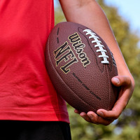 WILSON NFL Super Grip Composite Footballs Brown Junior size (4th-6th grade; Ages 9-12)