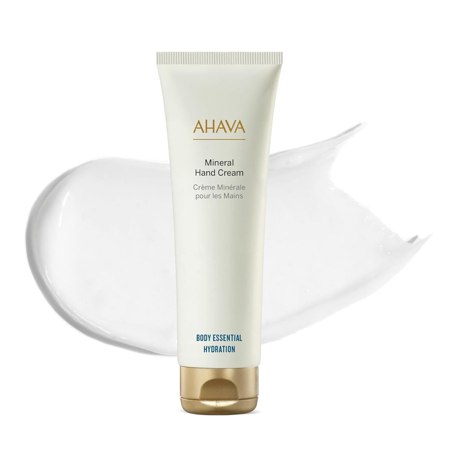 AHAVA Dead Sea Water Mineral Hand Cream - Hand Moisturizer For Dry Cracked Hands, Light & Fast Absorbing, Enriched with Exclusive blend Osmoter, Smoothing Witch Hazel & Soothing Allantoin Original 3.4 Fl Oz (Pack of 1)