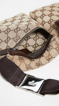 Gucci Women's Pre-Loved Belt Bag, Gg Canvas Brown