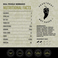 Heartbeat Hot Sauce Co. | Dill Pickle, 6 oz. Dill Pickle Serrano