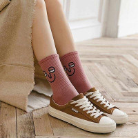 Meloday 10 PACK Crazy Funny Emotion Crew Socks Soft Cotton - 10 different fun designs and color per pack 5-10 Soothe