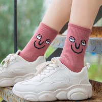 Meloday 10 PACK Crazy Funny Emotion Crew Socks Soft Cotton - 10 different fun designs and color per pack 5-10 Soothe