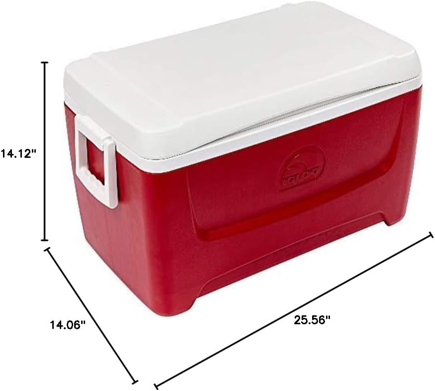 Igloo Island Breeze 48 Quart Cooler, Lava Red
