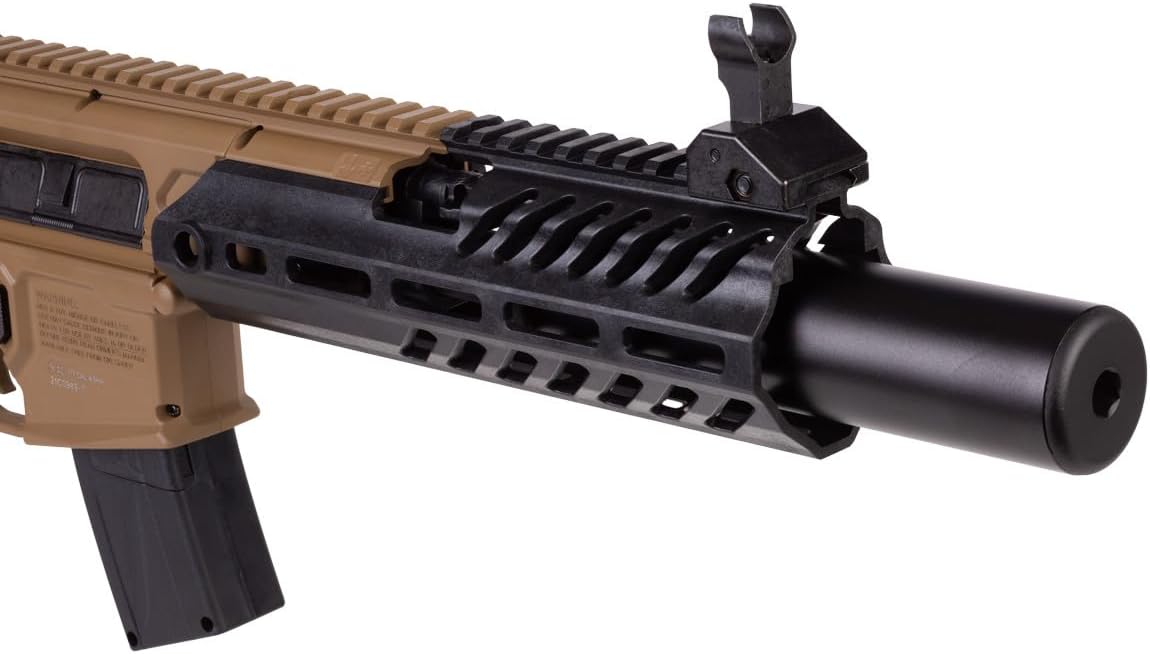 SIG SAUER MCX Rattler Canebrake .177 Caliber Semi-Auto Pellet Air Rifle | Airgun with Flip-Up Sights and 30-Round Magazine for Shooting Training & Practice PCP model