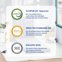 Olee Sleep Tri-Folding Memory Foam Mattress Topper, 4 Inch Gel Folding Mattress for Camping, Foldable Guest Bed, Washable Cover, CertiPUR-US Certified, Soft, Grey, Single Size Classic Single Grey