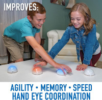 Fotorama Tap It Wireless Reaction Light Game, 4 Games in One Touch Play Set, Builds Hand-Eye Coordination Agility & Memory, Gifts for Kids Ages 6 & Up