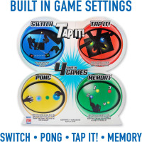 Fotorama Tap It Wireless Reaction Light Game, 4 Games in One Touch Play Set, Builds Hand-Eye Coordination Agility & Memory, Gifts for Kids Ages 6 & Up