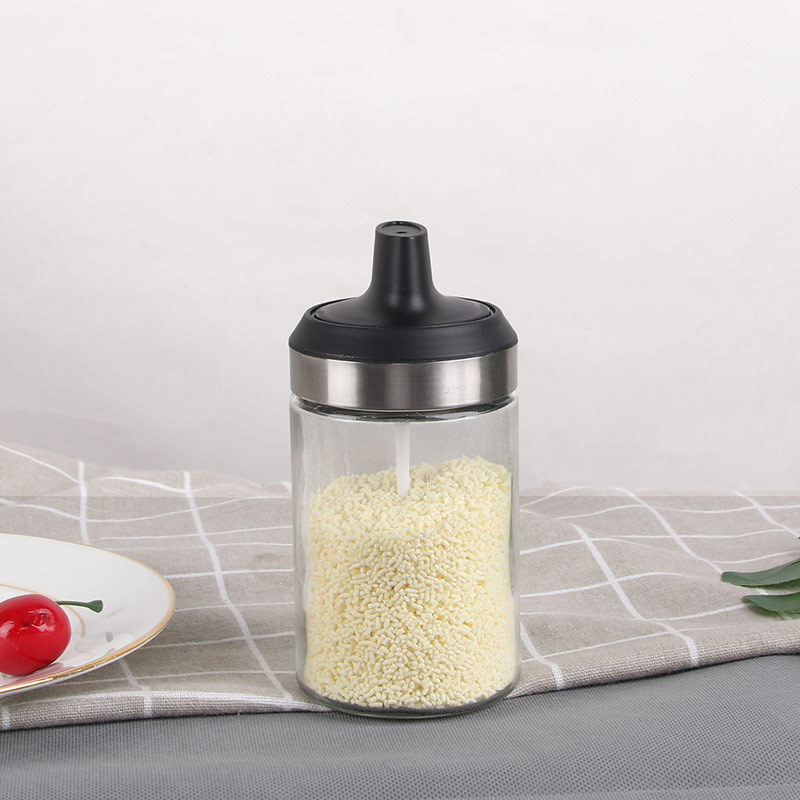 Baijie Kitchen Glass Tune Multi-purpose Seasoning Canned Seasoning MSG Tune Dried Chili Material Box Seasoning Box Seasoning Bottle