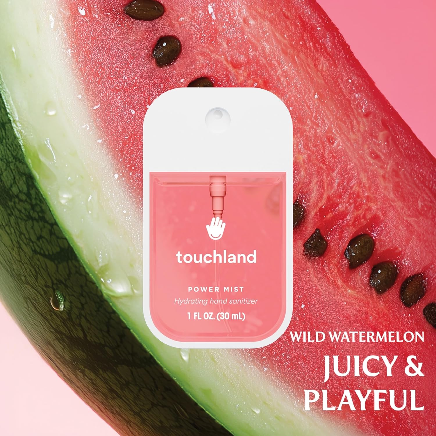 Touchland Power Mist Hydrating Hand Sanitizer Spray, TROPICAL Trio Set (Mango Passion, Beach Coco, Watermelon), 1 FL. OZ. Travel Size (Set of 3)