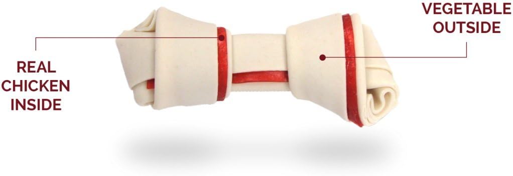 DreamBone Large Chews With Real Chicken, Rawhide-Free Chews For Dogs, Treat Your Dog to a Rawhide Free Chew, 3 Count Chicken 4 Ounce (Pack of 3)