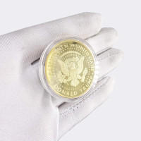 2024 Donald Trump Collectible Gold-Plated Coin with Case, Support Re-Election