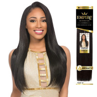 Sensationnel Empire yaki human hair - tangle free weaving for quick weave and sew in styles for faux highlights - 1 pack (12 inch, 1B OFFBLACK) 12 Inch 1B OFFBLACK