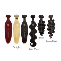 Sensationnel Empire yaki human hair - tangle free weaving for quick weave and sew in styles for faux highlights - 1 pack (12 inch, 1B OFFBLACK) 12 Inch 1B OFFBLACK