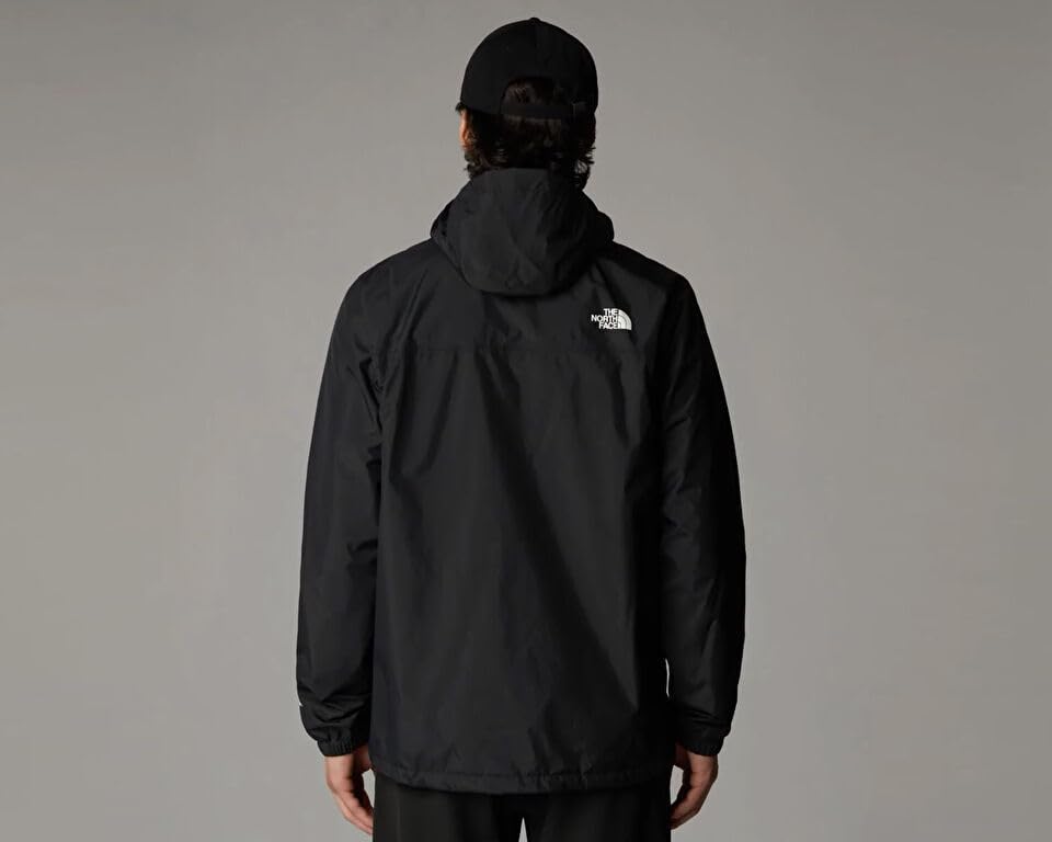 THE NORTH FACE Men's Antora Waterproof Jacket (Standard & Big Size) | Windproof & Waterproof Rain Coat, Adjustable Hood Large Tnf Black-npf