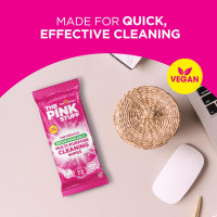 Stardrops The Pink Stuff Miracle Multi-Purpose Cleaning Wipes – 216 Count – Tough on Grease, Grime, and Dirt – All-Purpose Cleaner for Kitchen, Bathroom, and More