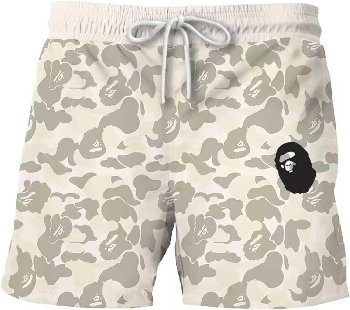 Shark Camo Unisex Pants Sport Pants Casual Shorts Beach Shorts Swimming Pants X-Large A