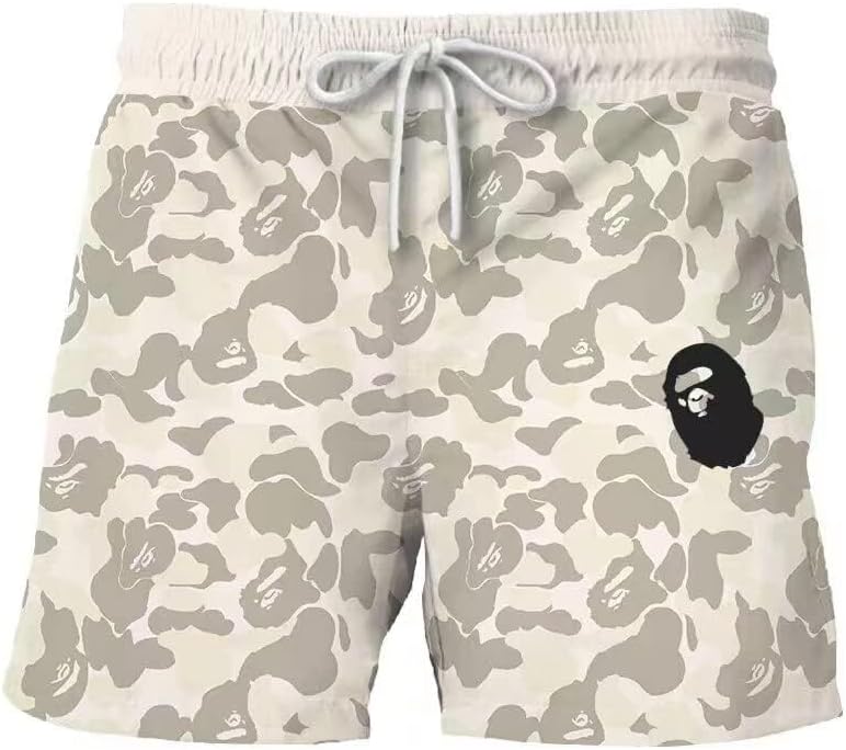 Shark Camo Unisex Pants Sport Pants Casual Shorts Beach Shorts Swimming Pants X-Large A