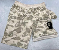 Shark Camo Unisex Pants Sport Pants Casual Shorts Beach Shorts Swimming Pants X-Large A