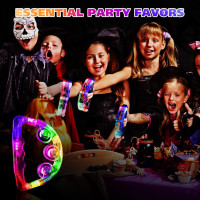 Yunsailing 24 Pack LED Light up Tambourines Musical Flashing Tambourine Toys Handheld Percussion Instrument Glow in The Dark Party Supplies for Teenagers Adults Wedding Party Favors White, Blue, Pink, Green