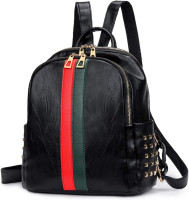 Pu Leather Mini Backpack For Women Purse Cute Daypack Bag Fashion Shoulder Bag A-small Black