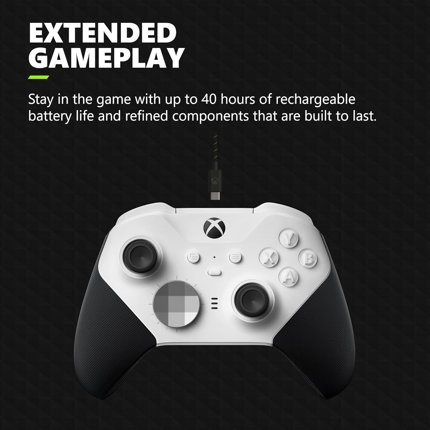 Xbox Elite Wireless Controller Series 2 Core – White (Renewed Premium)