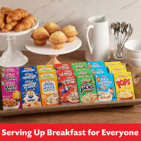 Kellogg's Cold Breakfast Cereal, Bulk Pantry Staples, Kid Snacks, Variety Pack (48 Boxes) 1.04 Ounce (Pack of 48)