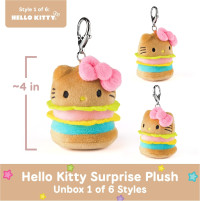 GUND Sanrio Hello Kitty and Friends Fast Food Surprise Plush Toy, Mystery Unboxing Stuffed Animal for Ages 1 and Up, Multicolor, 4” (1 of 6 Styles)