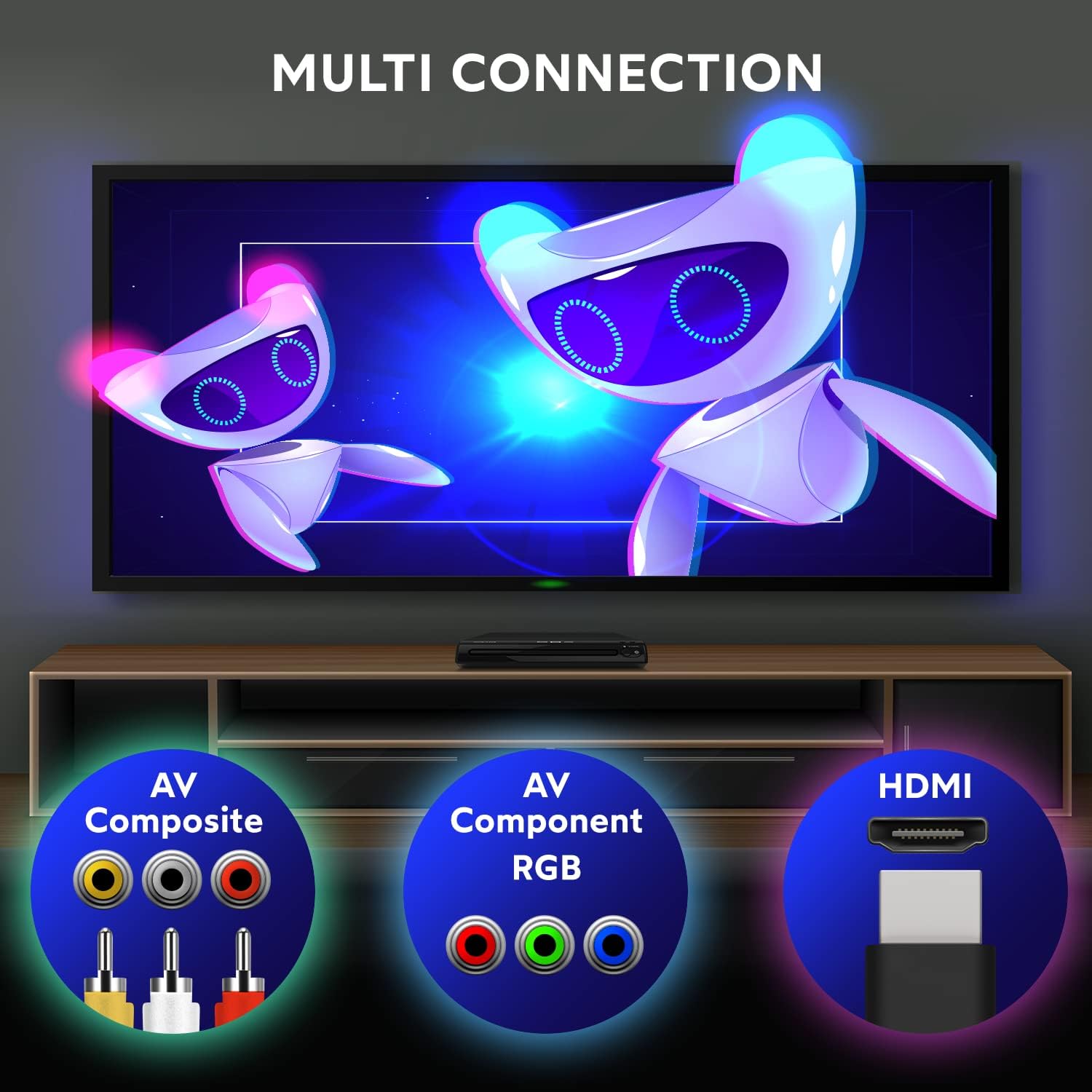 Craig CVD401A Compact HDMI DVD Player with Remote in Black | Compatible with DVD-R/DVD-RW/JPEG/CD-R/CD-R/CD | Progressive Scan | Up-Convert to 1080p |