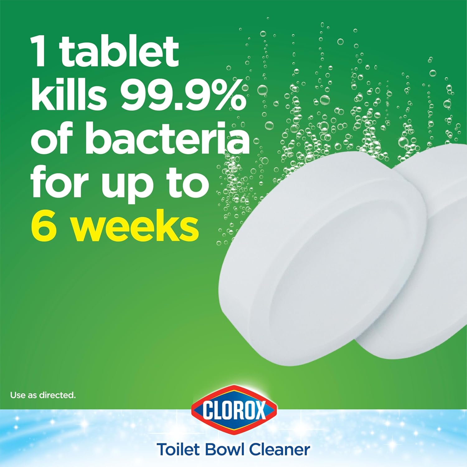Clorox Ultra Clean Toilet Tablets Bleach 4 Count, 3.5 Ounces Each (Package May Vary) 4 Count (Pack of 1)