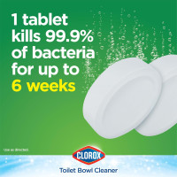 Clorox Ultra Clean Toilet Tablets Bleach 4 Count, 3.5 Ounces Each (Package May Vary) 4 Count (Pack of 1)