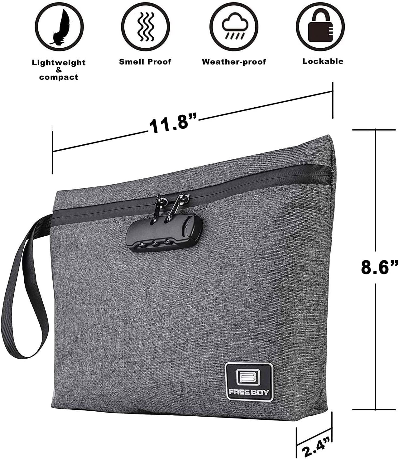 Free Boy Smell Proof Bags 11.8