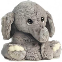 Aurora® Playful Lil Benny Phant™ Baby Stuffed Animal - Soft & Cuddly Toy - Imaginative Play - Gray 10 Inches Jungle Gray Medium
