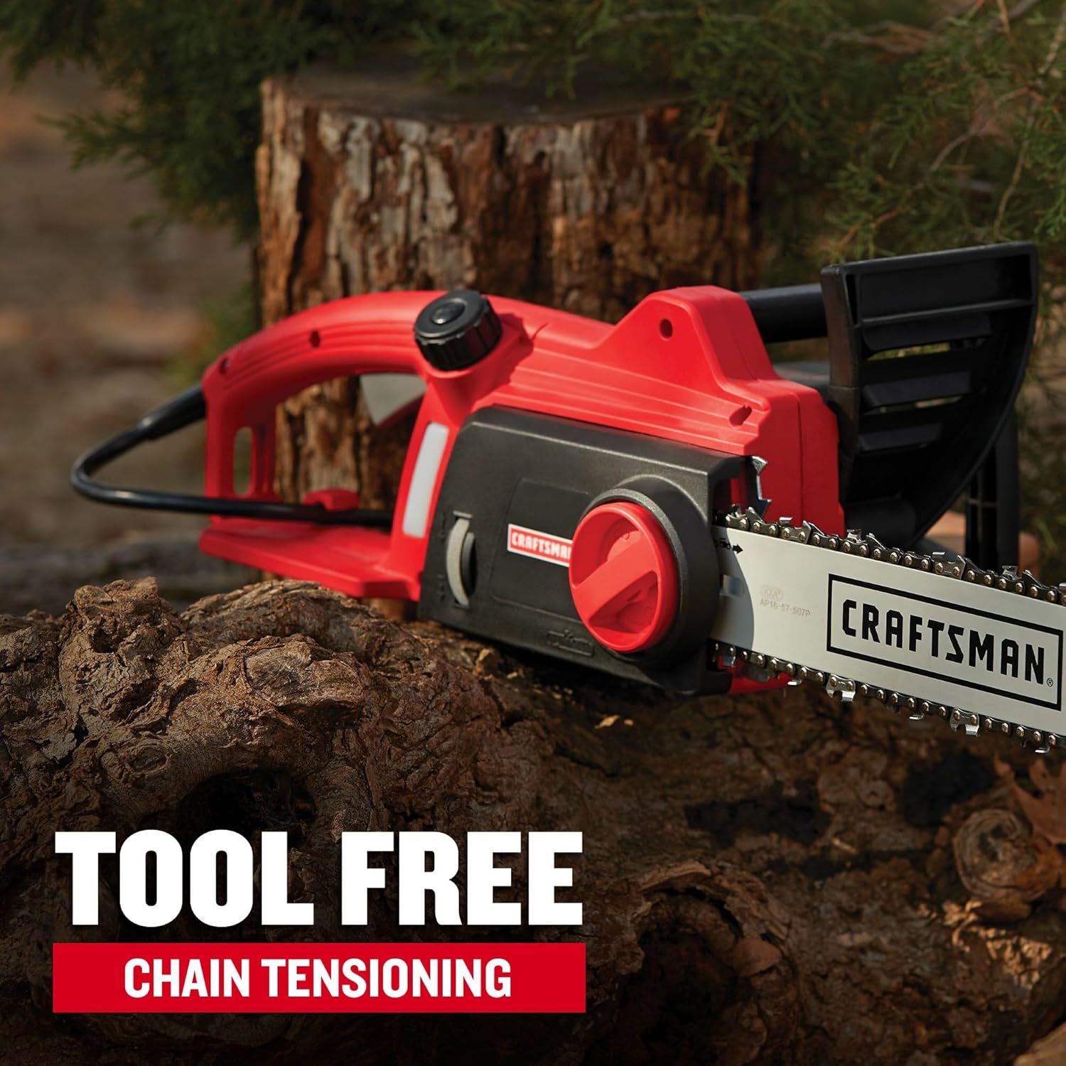 CRAFTSMAN Electric Chainsaw, 16 Inch, 12 Amp Corded Chain Saw Electric, Ergonomic, Powerful Motor (CMECS600)