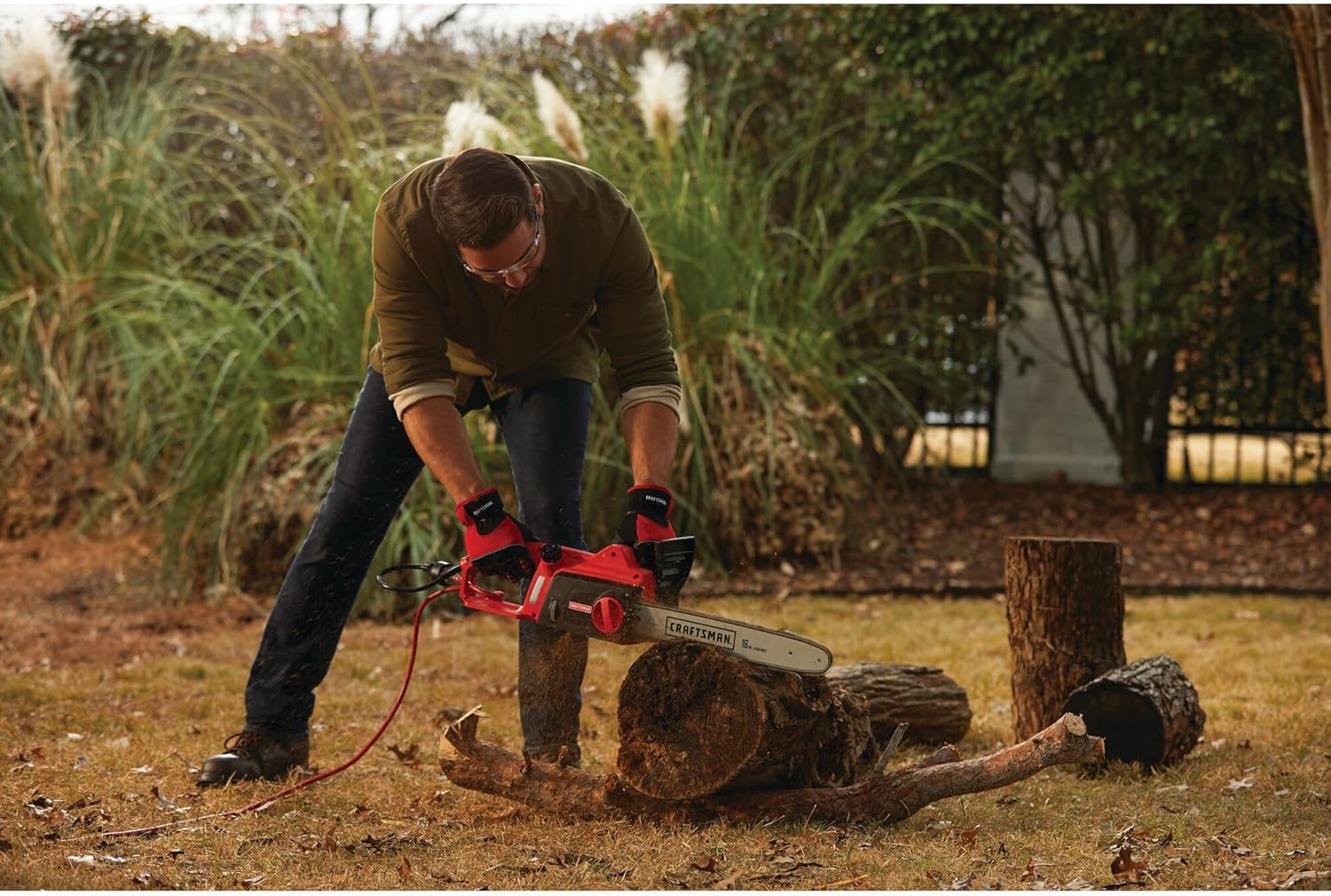 CRAFTSMAN Electric Chainsaw, 16 Inch, 12 Amp Corded (CMECS600)