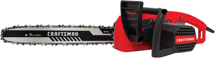 CRAFTSMAN Electric Chainsaw, 16 Inch, 12 Amp Corded Chain Saw Electric, Ergonomic, Powerful Motor (CMECS600)