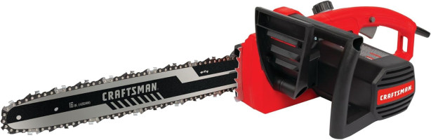 CRAFTSMAN Electric Chainsaw, 16 Inch, 12 Amp Corded Chain Saw Electric, Ergonomic, Powerful Motor (CMECS600)