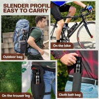 Compact Pepper Spray for Hiking: Maximum Strength Powerful for Camping - Easy Access Outdoor Personal Protection black12