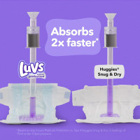 Luvs Size 4 Baby Diapers, Platinum Protection Bluey Diapers for Day & Night, Size 4, 198 Count (Packaging May Vary) Size 4 198